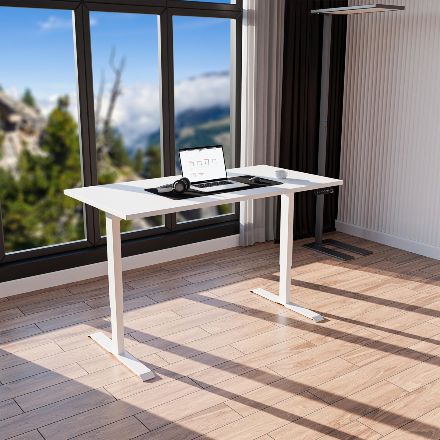Standable Desk 180x90 cm, Elektrisch höhenverstellbar (70-120 cm), 4 Speicherstufen, Ergonomisch