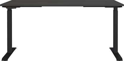 Germania 7908-547 Schreibtisch in Graphit, Elektrisch höhenverstellbar, 160 x 120 x 80 cm