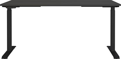 Germania 7908-547 Schreibtisch in Graphit, Elektrisch höhenverstellbar, 160 x 120 x 80 cm