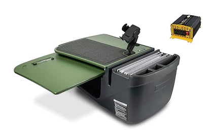 AutoExec GripMaster KFZ-Schreibtisch, Armeegrün, 400W Wechselrichter & Telefonhalterung