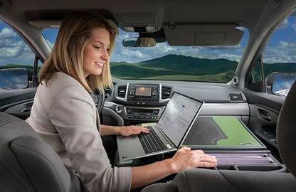 AutoExec GripMaster KFZ-Schreibtisch, Armeegrün, 400W Wechselrichter & Telefonhalterung