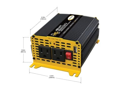 AutoExec GripMaster KFZ-Schreibtisch, Armeegrün, 400W Wechselrichter & Telefonhalterung
