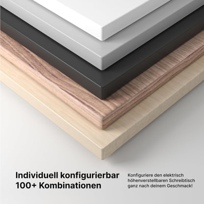 Standable Desk 180x90 cm, Elektrisch höhenverstellbar (70-120 cm), 4 Speicherstufen, Ergonomisch