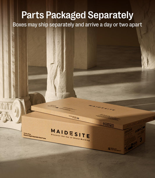 MAIDeSITe S2 Pro 140x70 cm, Elektrisch höhenverstellbar, Dualmotor (160kg Last), Kollisionsschutz